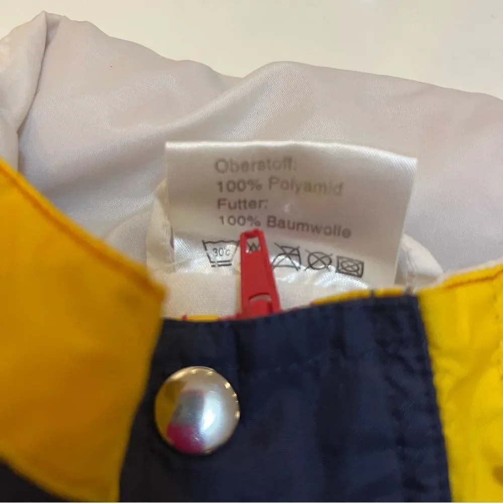 Rad Retro Italian Vintage 1990s Primary Colorblock Winbreaker Pillover Jacket